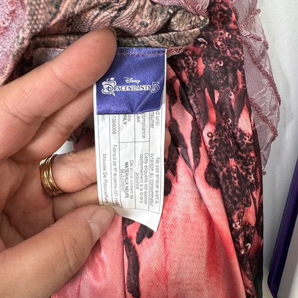 Disney Descendants 3 Audrey‎ Costume Girls Medium Purple Pink Witch Dress Outfit - Picture 2 of 5